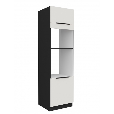 Zabudowa piekarnika i mikrofalówki AURO 60 DPM-210 2F WH/BL antyfinger